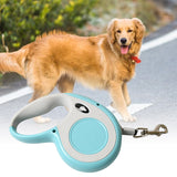 Retractable Dog Leash, Pet Walking Leash with Anti-Slip Handle, Strong Nylon Tape, Tangle-Free, One-Handed One Button Lock & Release, Suitable for Small / Medium Dog Or Cat, 16.5 ft (5 m)