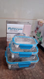 Multipurpose Plastic Containers / Lunch Boxes (3 Pcs Set / 1500, 750, 350 ML Approx)