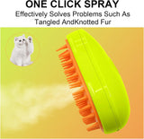 3-in-1 Cat Steamy Brush โ Self-Cleaning Pet Grooming & Hair Removal Comb