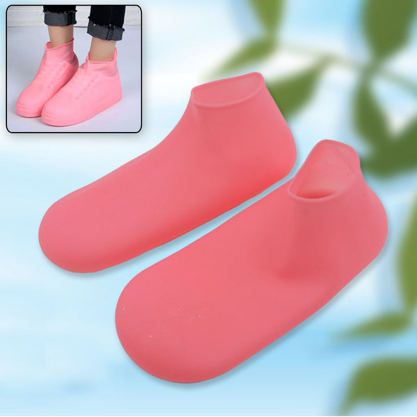 Waterproof silicone shoe covers for outdoor use.