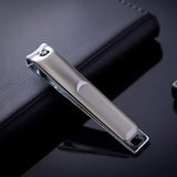 Stainless Steel Folding Portable Large Nail Clippers with Nail File (1 Pc / Mix Design)