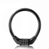 Bike Lock Cable Resettable Cable Lock - Self Coiling 4 Digit Combination Bike Lock