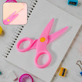 1606 Plastic Child-safe Scissor Set Toddlers Training Scissors Pre-school Training Scissors And Children Art Supplies