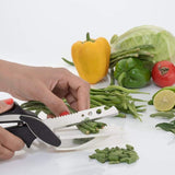 Clever cutter with stainless steel blades.