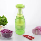 Slap press chopper for chopping nuts and salads