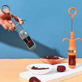 One-hand operation cherry pitter, ideal for quick and easy fruit stone removal.