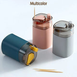 Safe and convenient toothpick holder, automatic -up feature for easy dispensing.