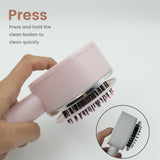 Air Cushion Massage Brush, Airbag Massage Comb with Long Handle, Self-Cleaning Hair Brush, Detangling Anti-Static for All Hair