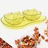 Apple Shape Tray Bowl Used For Serving Snacks And Various Food Stuffs.