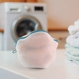 Premium Round Mesh Bra Wash Bag with Zipper for Washing Machine (1 Pc / Mix Size & Design)