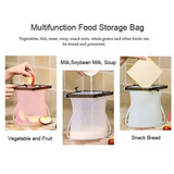 Reusable Silicone Food Bag – Leakproof, Flat Bottom, BPA-Free, Microwave & Dishwasher Safe