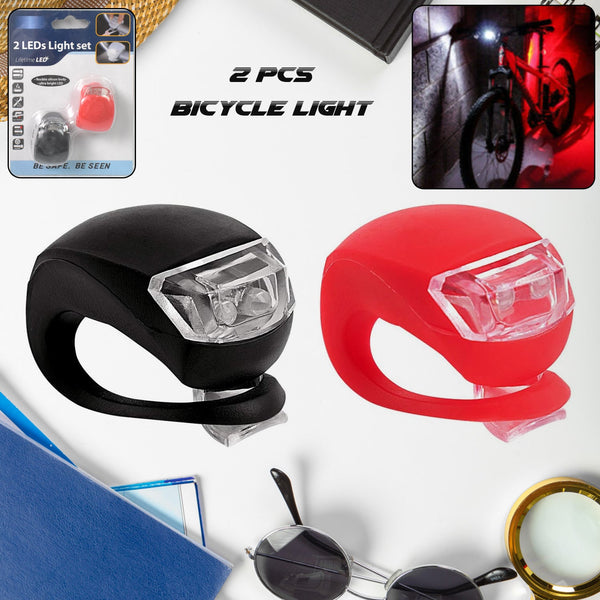 Silicone LED Bike Light Set 