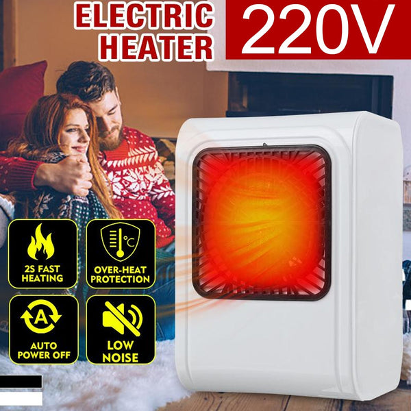 Handy Portable Quick Room Heater 220V Brown Box Heater with Plug for Office & Bedroom