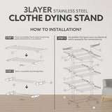 Smart Nest Multi-Tier Dryer with Casters