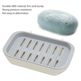 Adhesive soap holder tray for water drainage in the bathroom