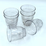 Ganesh Lily plastic glasses, break-resistant, 300 ml, pack of 6.