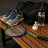 2 Pc Lightweight Kids Badminton Racket Set with Carry Bag