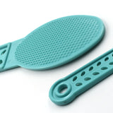 Plastic foot scrubber for effective pedicure.