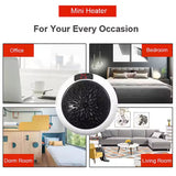 Room Heater for Home, Office, Camper LED Screen Portable Wall Heater (900W / 1 Pc)