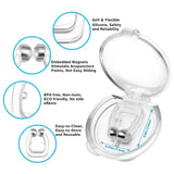 Silicone anti-snore nose clip for men and women