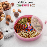 Multipurpose dry-fruit and masala box with a single spoon
