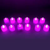 Set of pink LED tea lights for diya decoration