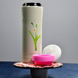 600ML plain print stainless steel water bottle.