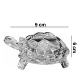 Elegant crystal glass tortoise for home and office