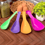 Double side plastic measuring spoons and cups for kitchen.