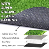 0612 Artificial Grass for Balcony Or Doormat, Soft and Durable Plastic Turf Carpet 58x38cm 