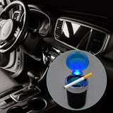 Blue LED car ashtray with smokeless function and smoke diffuser