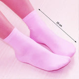 Soft and breathable socks with a classic design, showing their thickness and skin-friendly attributes