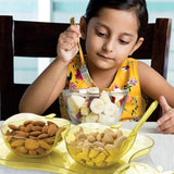 Apple Shape Tray Bowl Used For Serving Snacks And Various Food Stuffs.