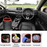 Foldable Storage Bucket – Water Container & Dustbin for Home, Car, Kitchen