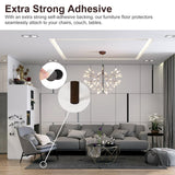 Furniture pads with round felt for floor protection