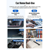 3 in 1 Mini Car Vacuum – Wireless, Rechargeable, Blower & Dust Cleaner for Car, Home & Keyboard