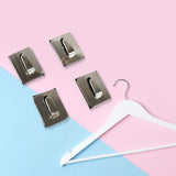 Self- Adhesive Hooks, Heavy Duty Wall Hooks Hangers Stainless Steel Waterproof Sticky Hooks for Hanging Robe Coat Towel Kitchen Bathroom and.