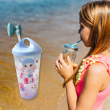 0290 LED Light Unicorn Water Bottle/Tumbler/ Mug with Straw & Lid for Kids Glitter Sipper with Toy Drinking Cups for Boys and Girls School/Tuition/Gym/ Picnic, Kids and Adults, Birthday Return Gifts