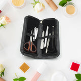 Professional nail clippers kit, 6 pieces with travel case