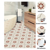 Peel and Stick Floor Tiles Kitchen / Bathroom Backsplash Sticker Detachable Waterproof DIY Tile Stickers for Wall Decoration Tiles Home Decoration (8x8 Inch / 10 Pcs Set)