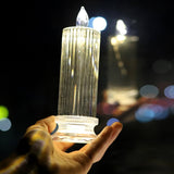 Simple crystal candles for home decor.