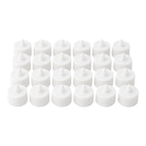 Flameless LED Tealights, Smokeless Plastic Decorative Candles - Led Tea Light Candle For Home Decoration (Pack Of 24)