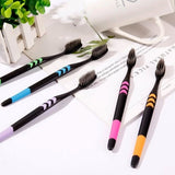 Soft Toothbrush With Plastic Round Box for Men and Women, Kids, Adults Plastic Toothbrush (10 pcs Set)