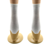 Simple and stylish white socks for schoolgirls.