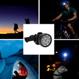 7520 Head Lamp 9 Led Long Range Rechargeable Headlamp Adjustment Lamp Use For Farmers, Fishing, Camping, Hiking, Trekking, Cycling 