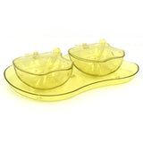 Apple Shape Tray Bowl Used For Serving Snacks And Various Food Stuffs.