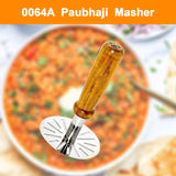 Stainless steel paubhaji masher, great for everyday kitchen use.