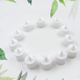 Set of smokeless green LED candles for decor