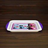 Medium-sized plastic tray for kitchen and general use.