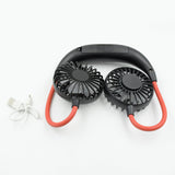 Portable neck fan for travel and sports